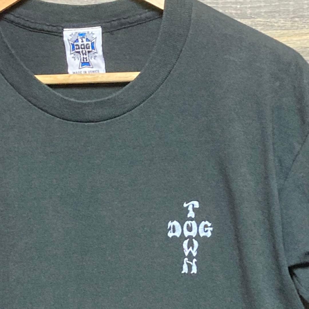 90s USA製 Dog Town ビンテージ Tシャツ ドッグタウン 墨黒 L
