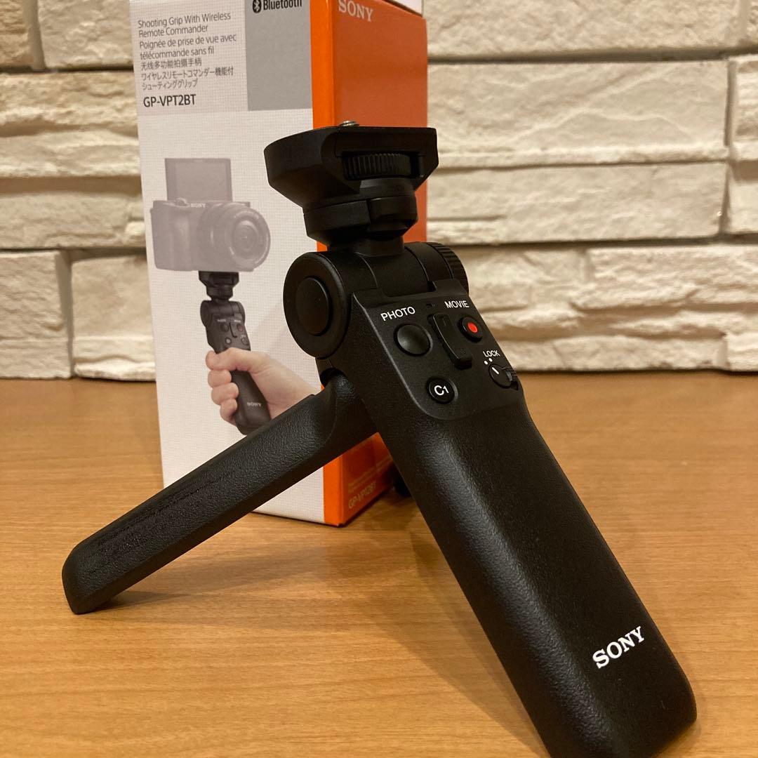 【美品】Sony ZV-E10+電動ズームレンズ+シューティンググリップ＋SD