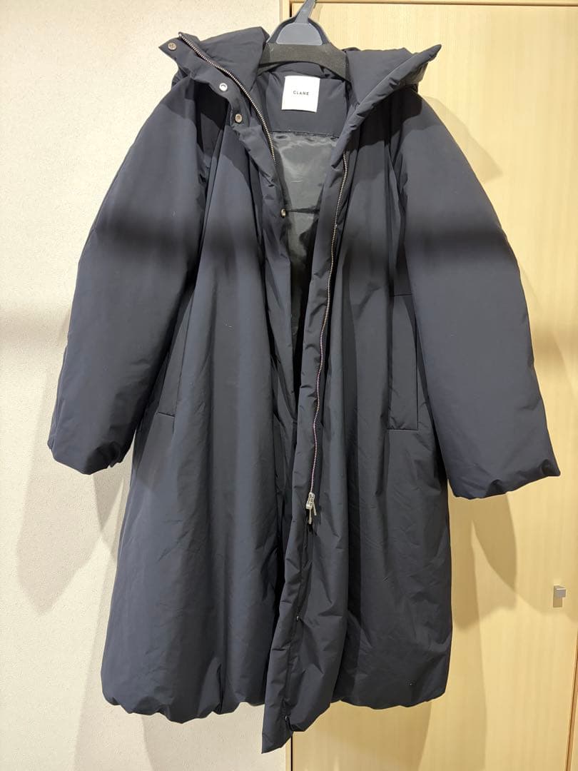 ジャケット・アウター CLANE BALLOON HOODIE LONG DOWN COAT