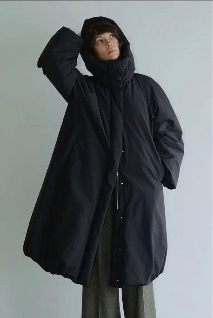 ジャケット・アウター CLANE BALLOON HOODIE LONG DOWN COAT