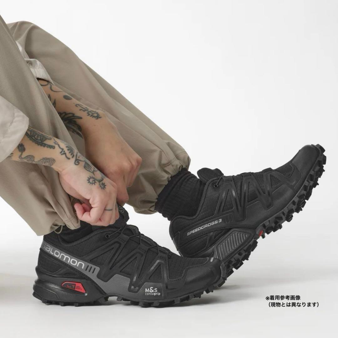 靴 SALOMON SPEEDCROSS 3 Black/Quiet Shade