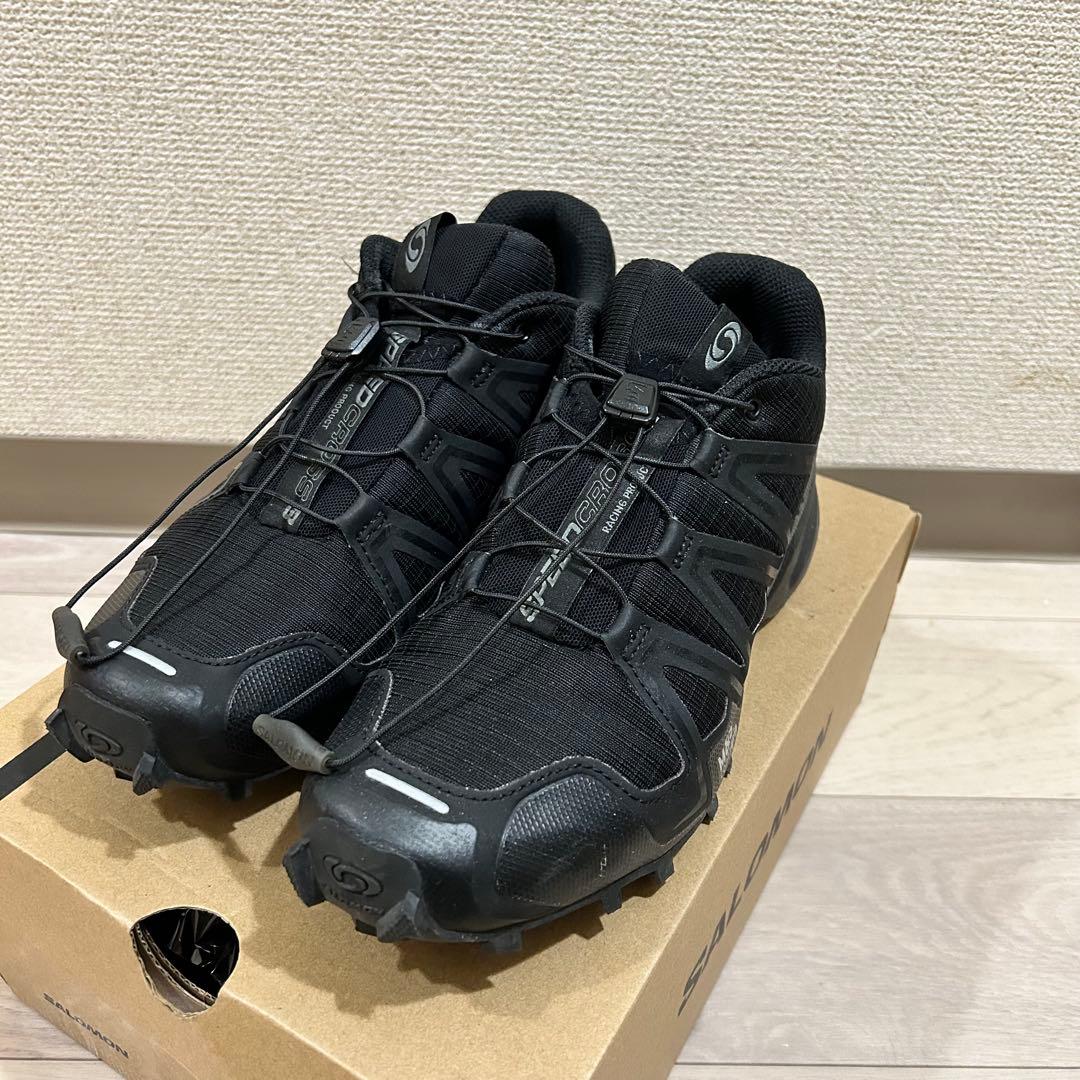 靴 SALOMON SPEEDCROSS 3 Black/Quiet Shade