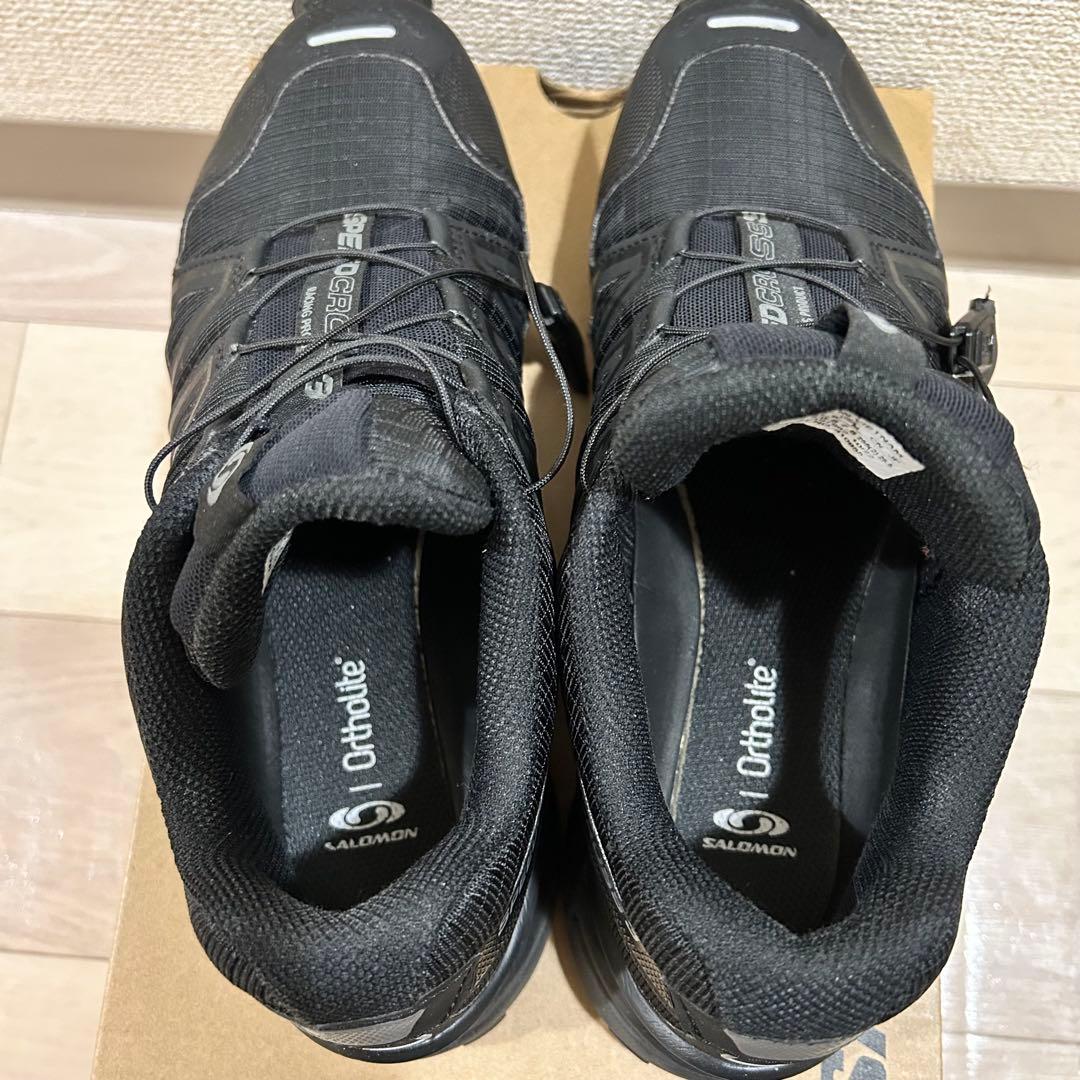 靴 SALOMON SPEEDCROSS 3 Black/Quiet Shade