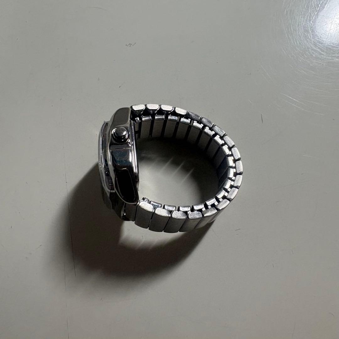 新品未使用 MM6タイメックス ウォッチリング シルバー M/Lメゾンマルジェラ