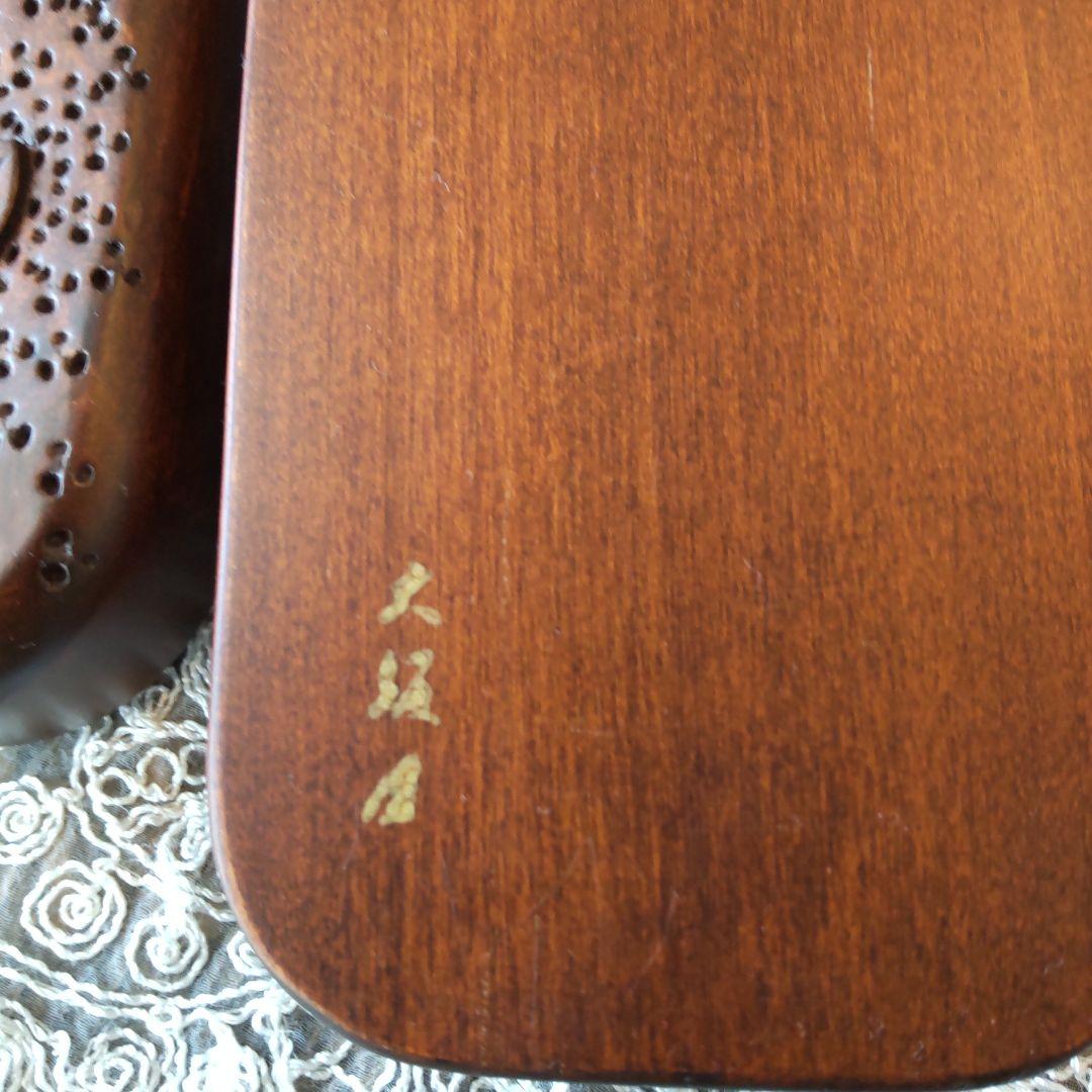 軽井沢彫り 大坂屋 桜紋様 ペンケース 筆入れ 未使用品