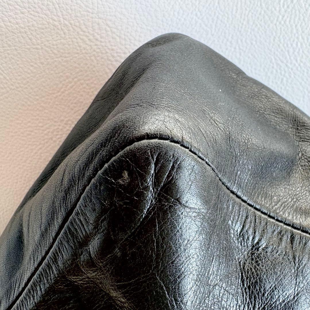 エムゼロエイトファイブワン m0851 アニリン レザー トートバッグ ブラック