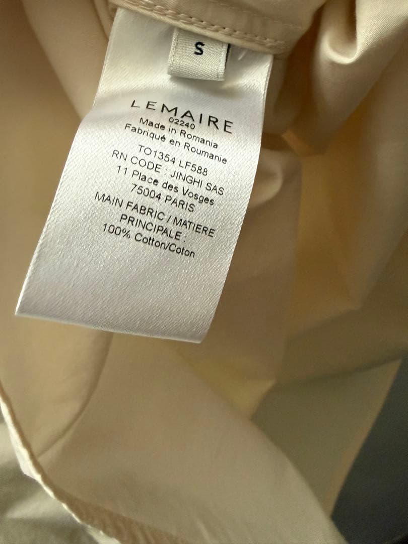LEMAIRE 25SS VAREUSE TOP CREAM サイズS