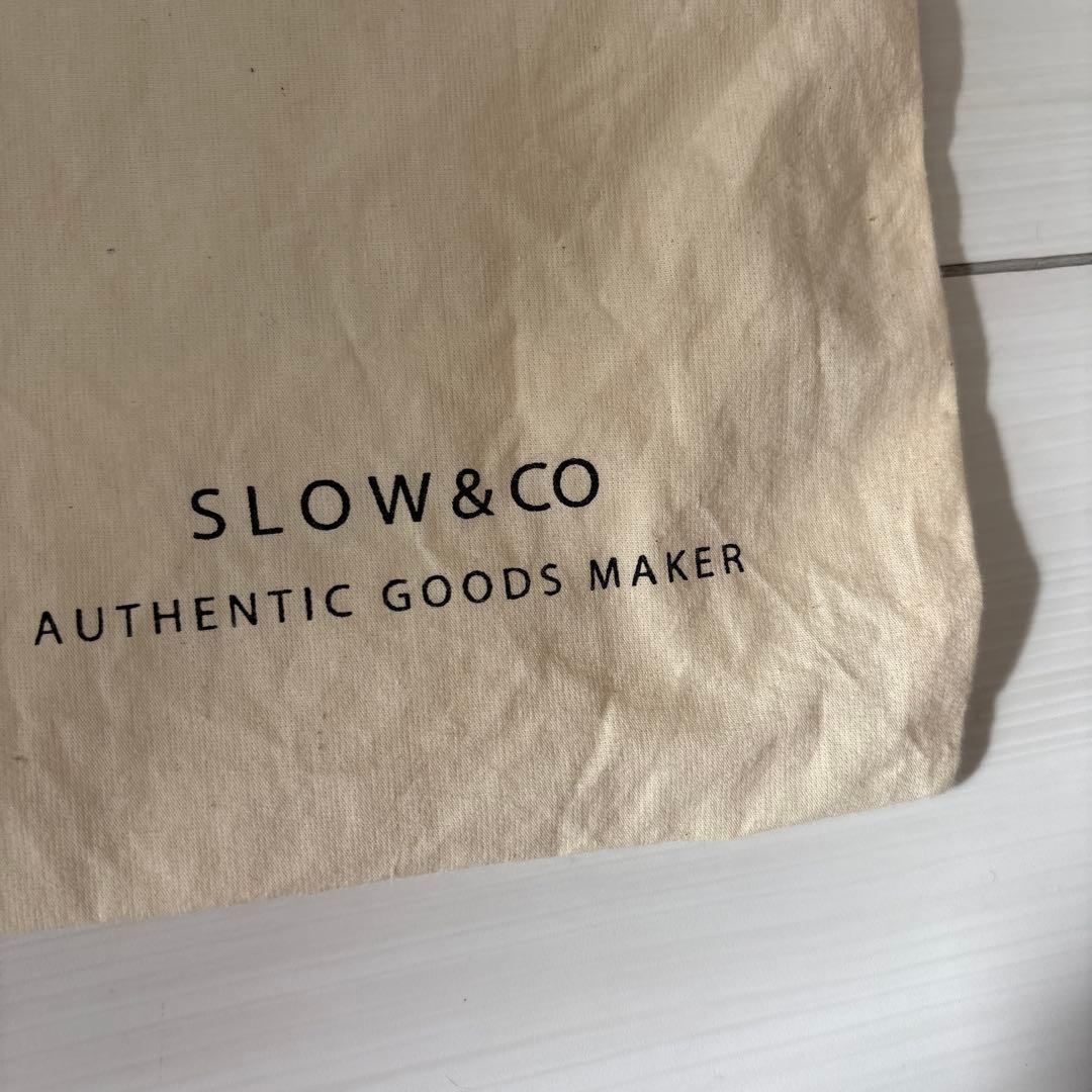 SLOW スロウ　embossing tote bag ブラック