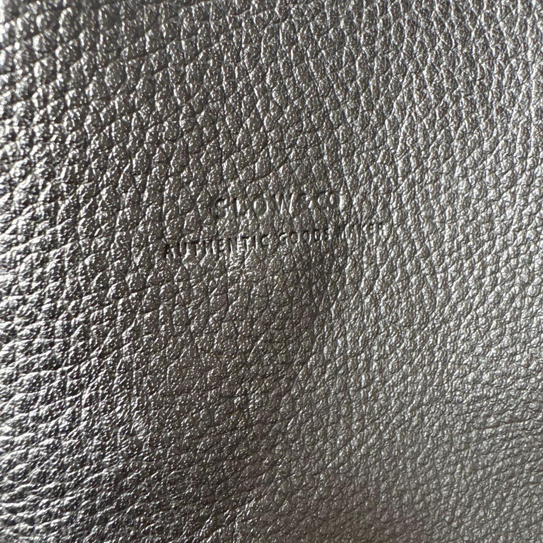 SLOW スロウ　embossing tote bag ブラック