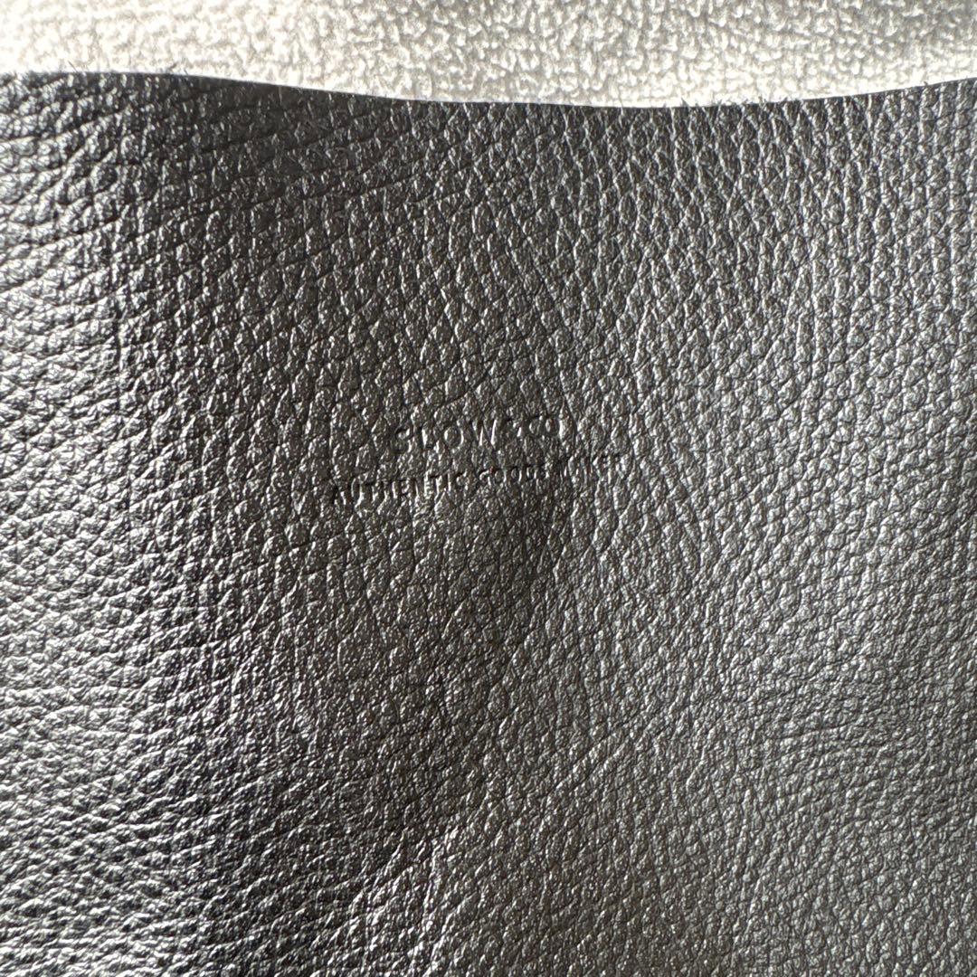 SLOW スロウ　embossing tote bag ブラック