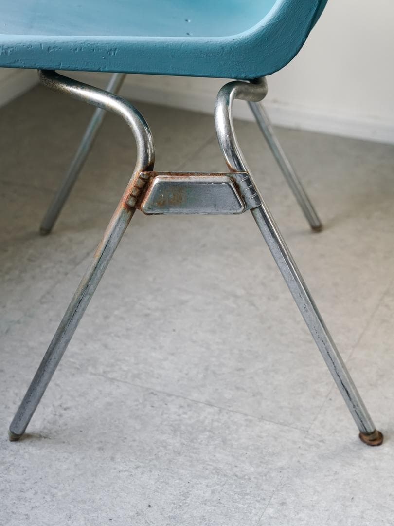 60-70's \"KRUEGER\" スクールベース チェア ミッドセンチュリー