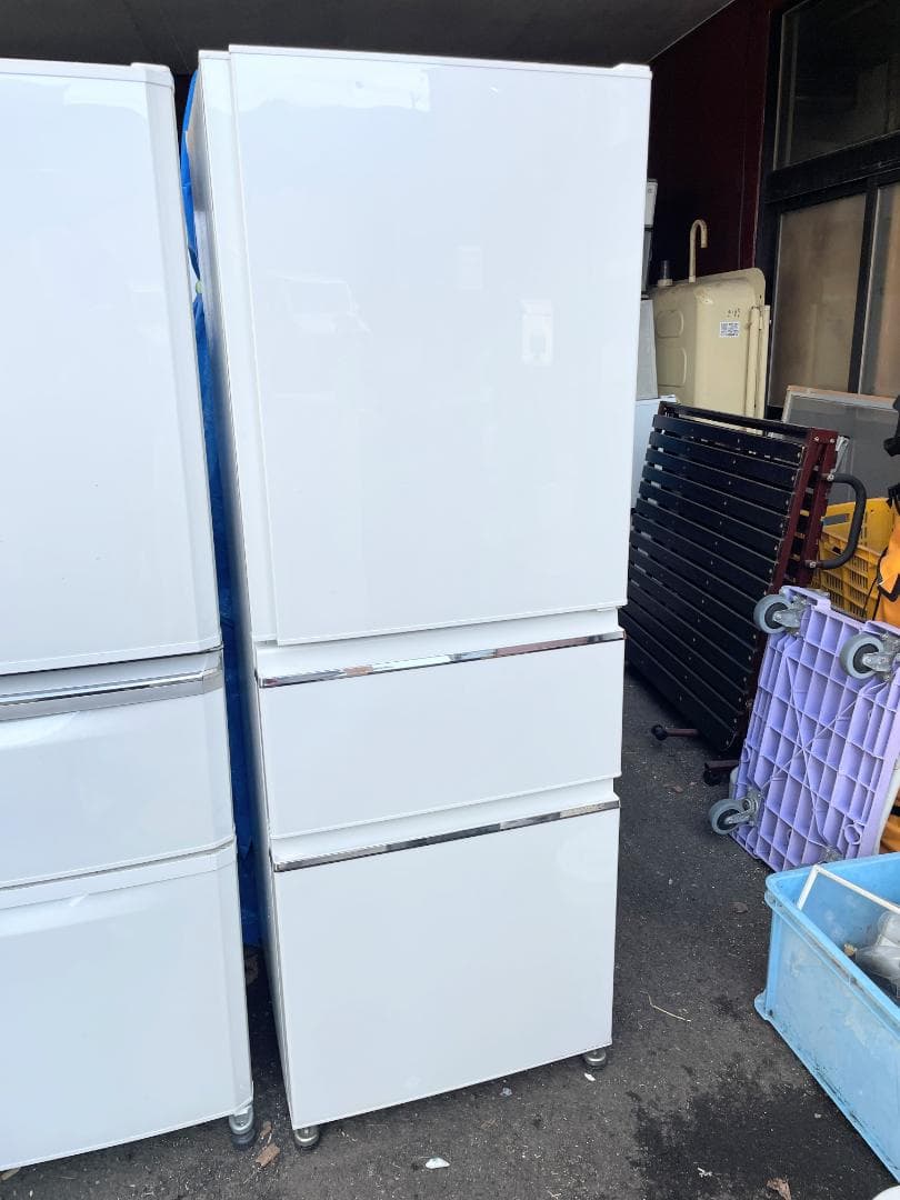 2020年製 三菱 ノンフロン冷凍冷蔵庫 3ドア 330L MR-CX33E-W