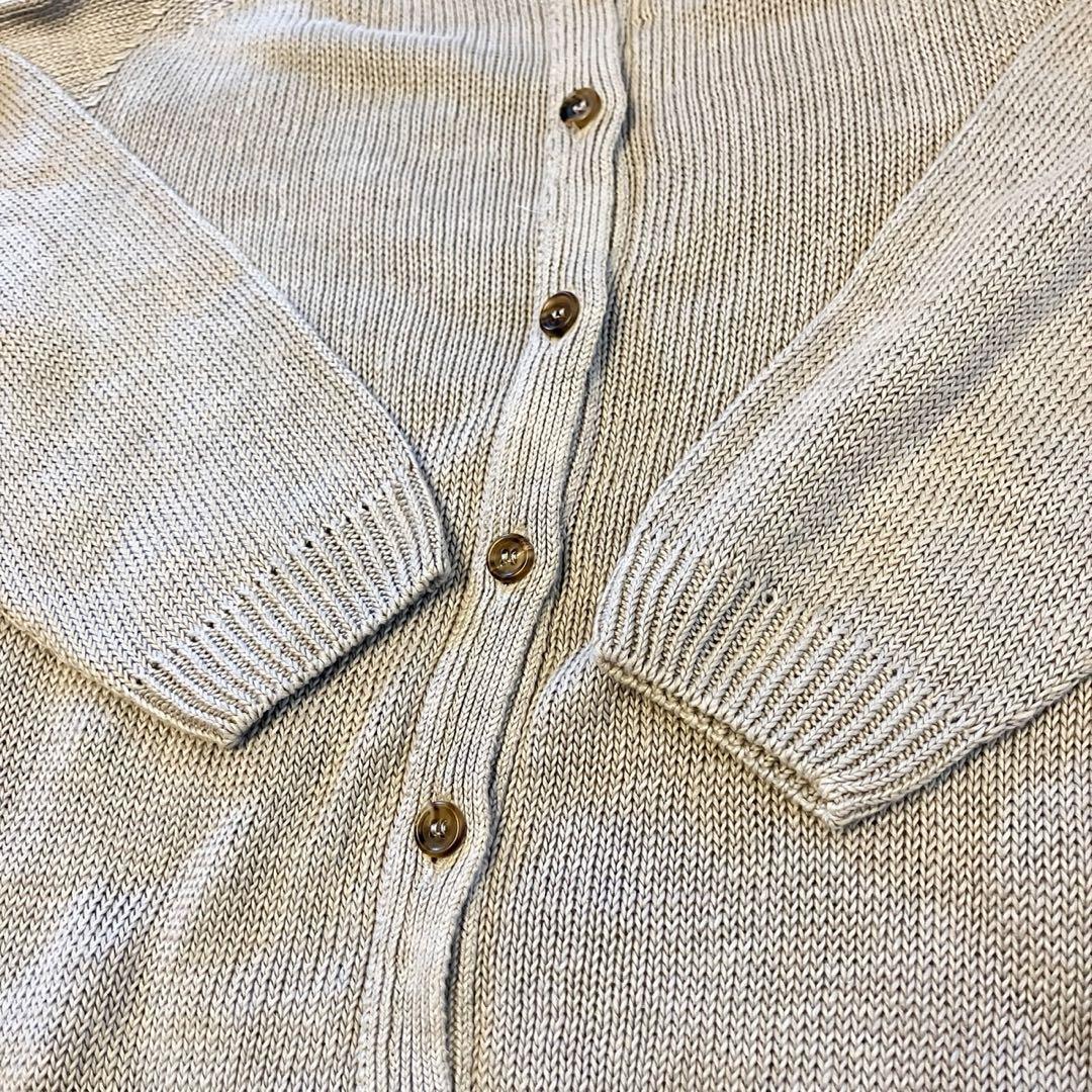 MARGARET HOWELL マーガレットハウエル長袖リネン100%カーディガ