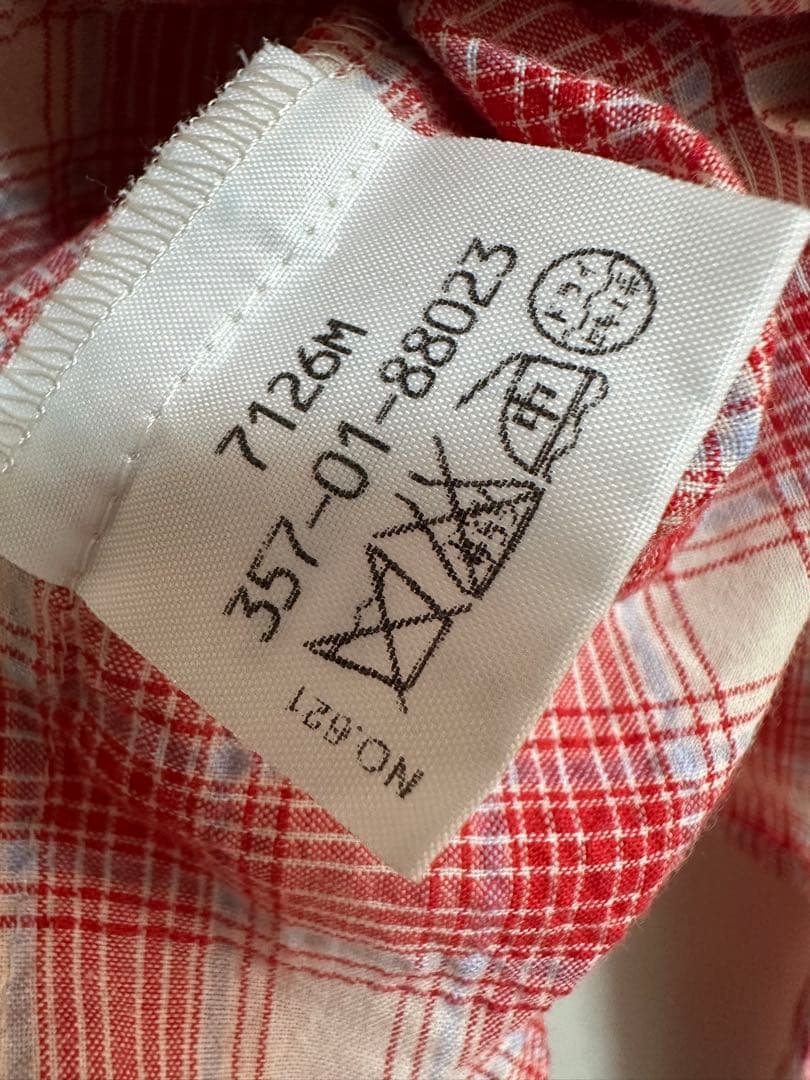 Vivienne Westwood RED LABEL チェック柄 シャツ