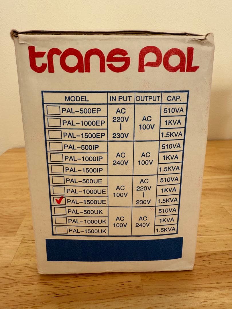 SWALLOW PAL-1500UE 昇圧トランス1500VA 国産 箱あり