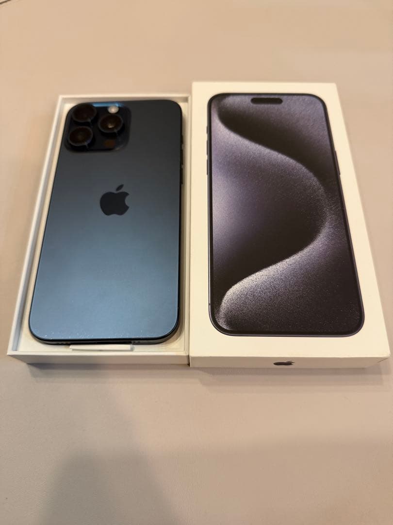 【美品・即発送】iPhone15 Pro Max 512GB ブルーチタニウム