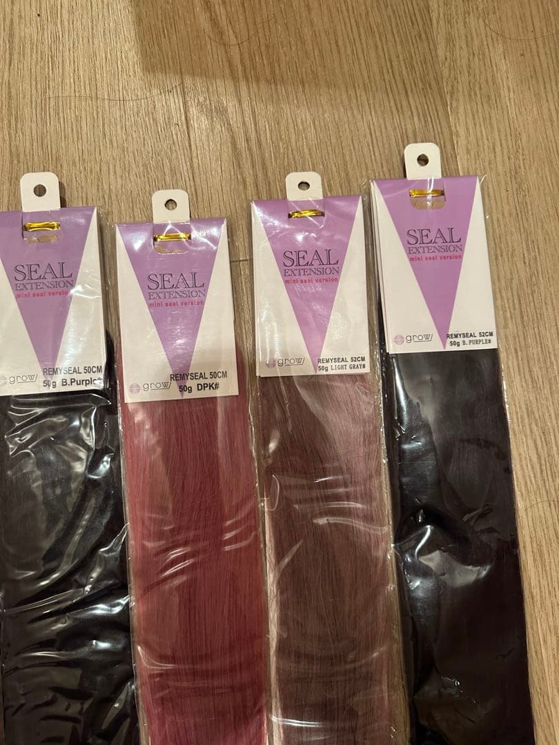 【中古】シール エクステ 17本 glow Normal SEAL 52cm