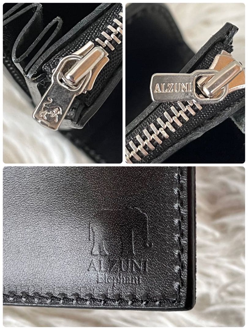 【新品未使用】ALUZUNI アルズニ　エレファントレザー　象革　長財布