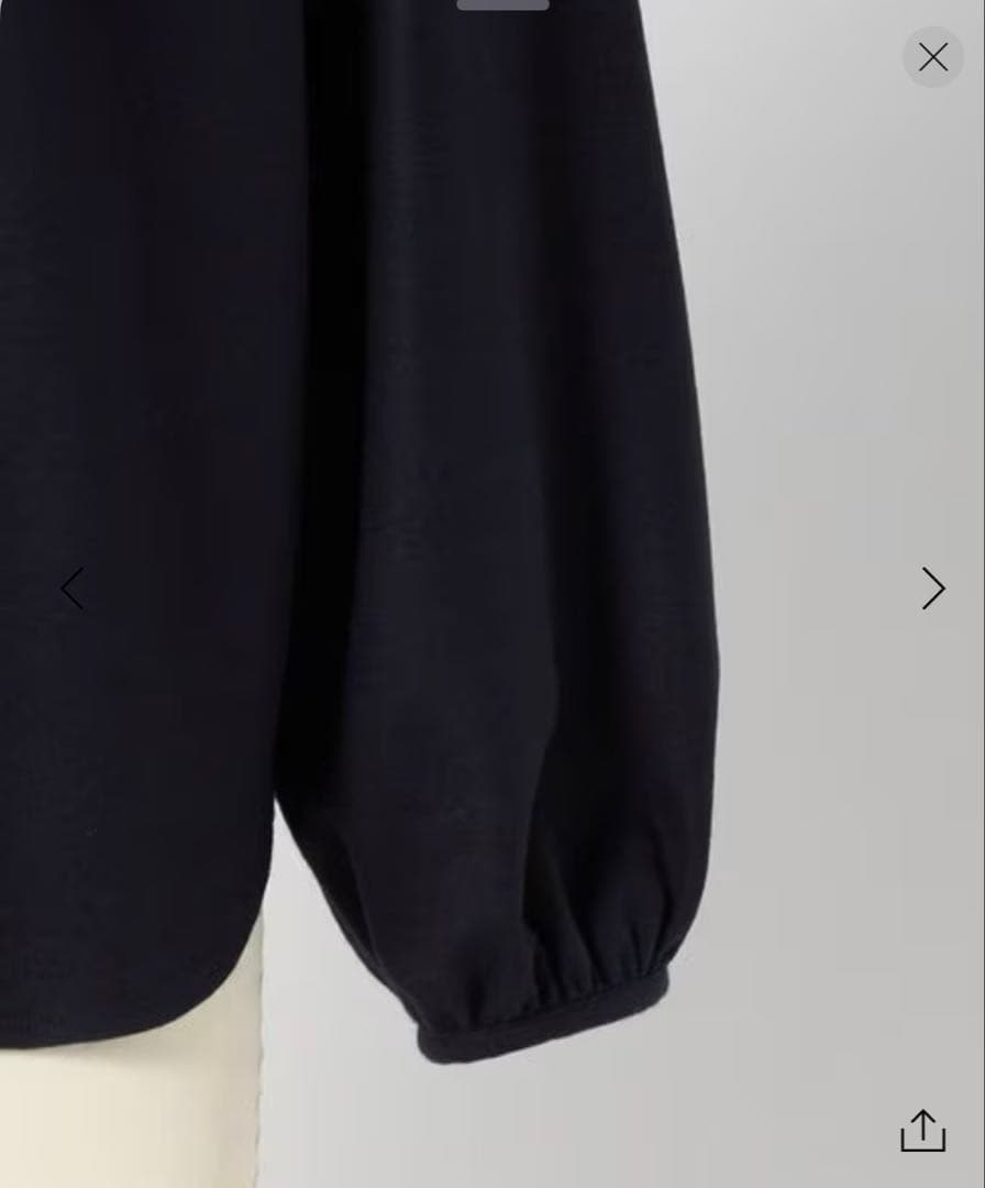 ドゥロワー ギャザーカラーロングスリーブブラウス2025Drawer