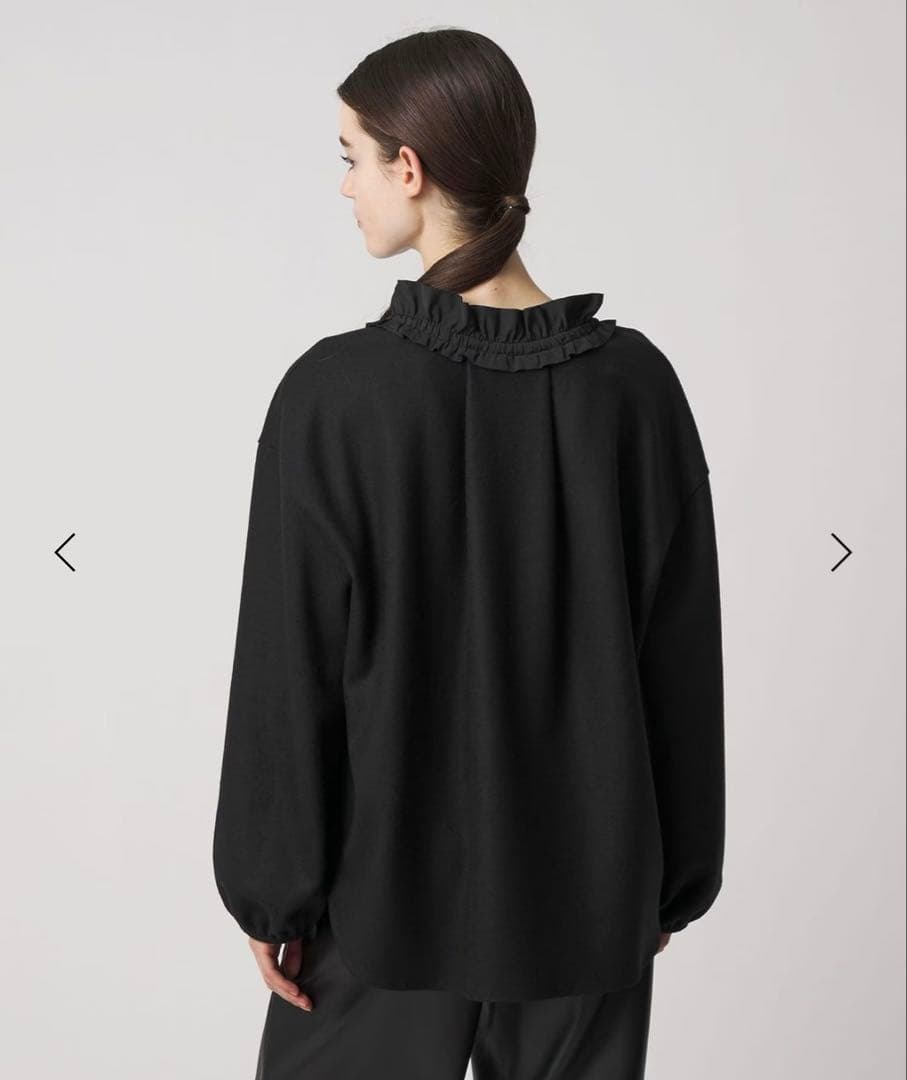 ドゥロワー ギャザーカラーロングスリーブブラウス2025Drawer