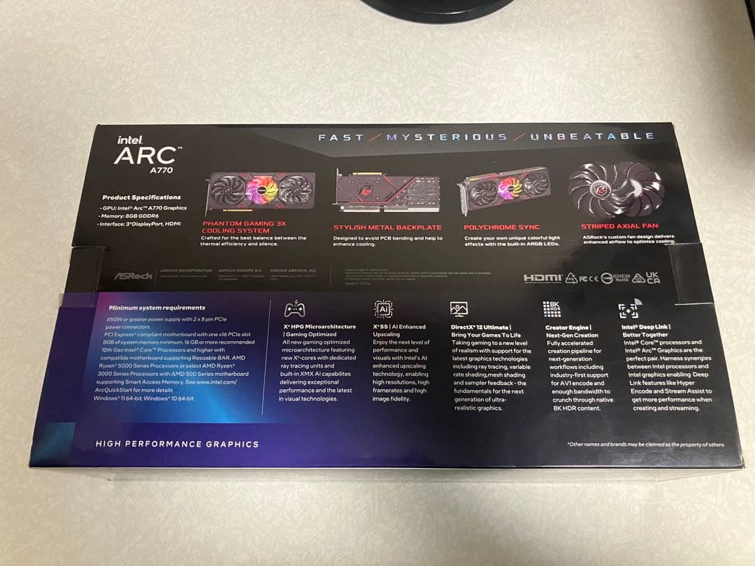 光　ASRock PhantomGaming A770 OCEdition