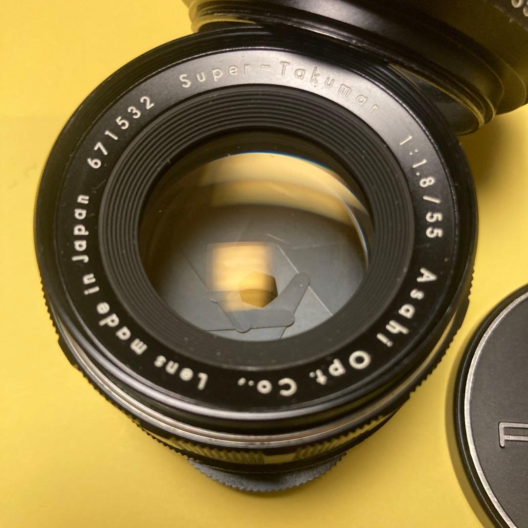 美品 M42 前期型 Super-Takumar 55mm F1.8 純正付属多