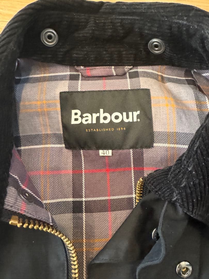 M*a様 Barbour 別注BORROWDALE ブラック 40