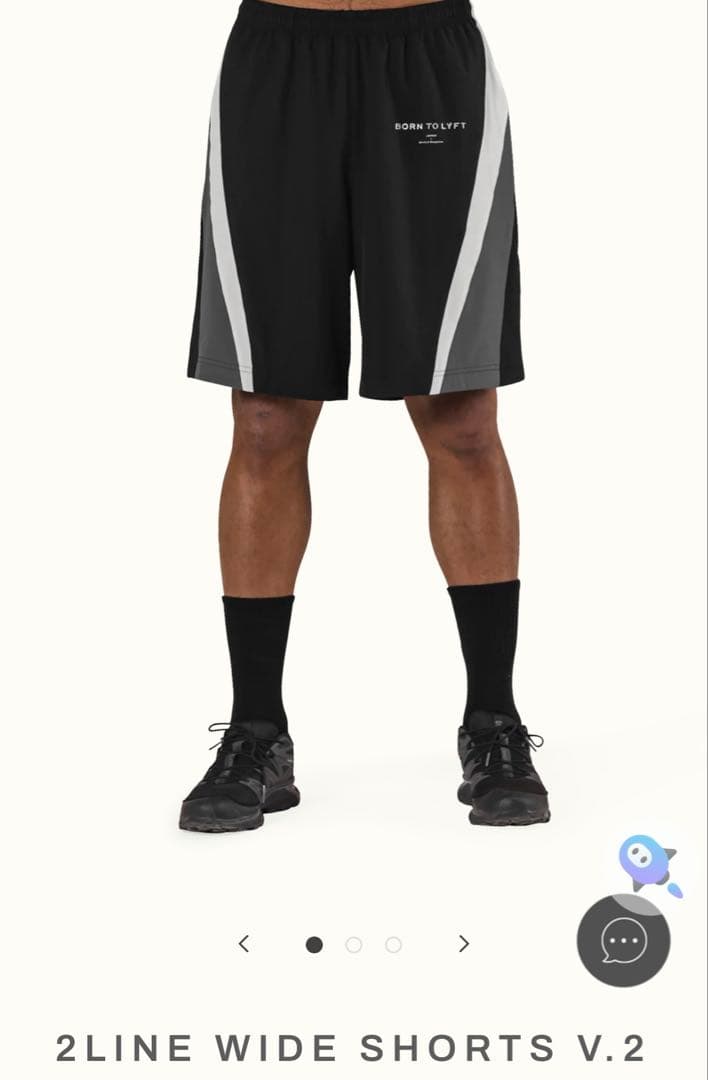 ［美品］LYFT 2LINE WIDE SHORTS V.2 sサイズ