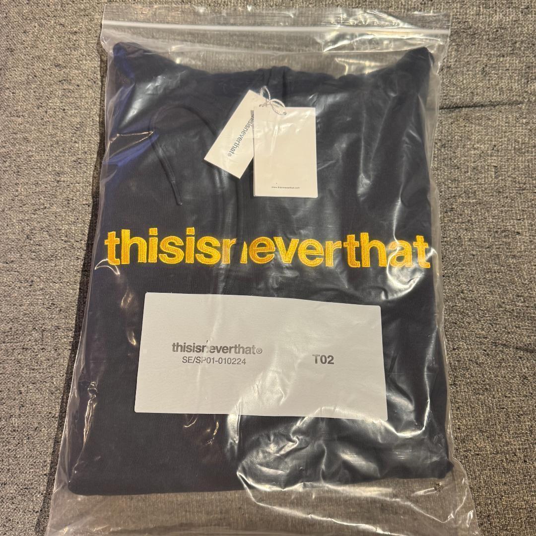 ネバザ フード付パーカー Mサイズ タグ付 韓国 Thisisneverthat