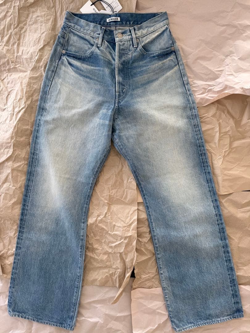 パンツ AURALEE SELVEDGE FADED HEAVY DENIM 25AW