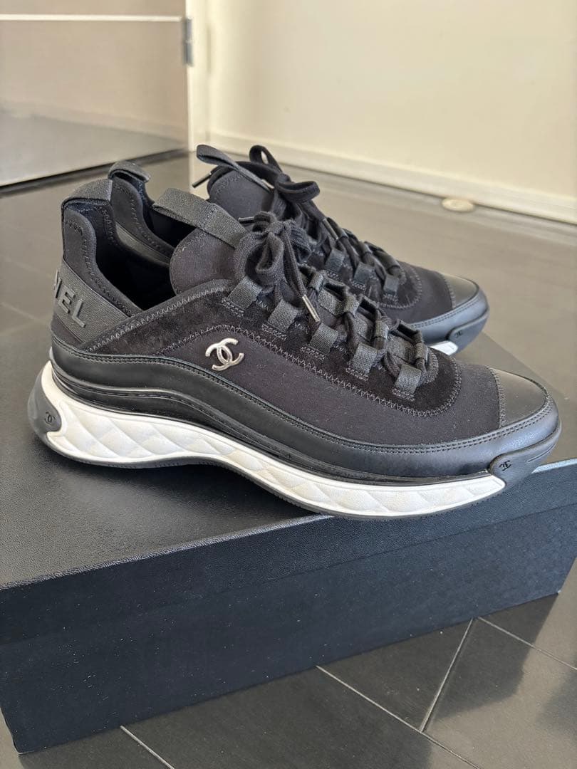 CHANEL ブラック スニーカー 42 美品