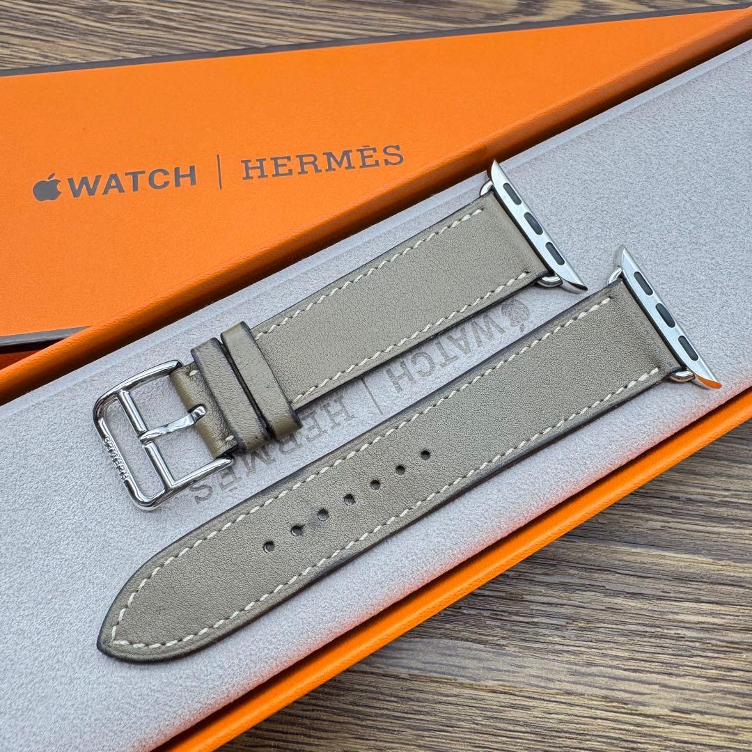 2552 Apple Watch エルメス　エトゥープ　レザーバンド　正規品