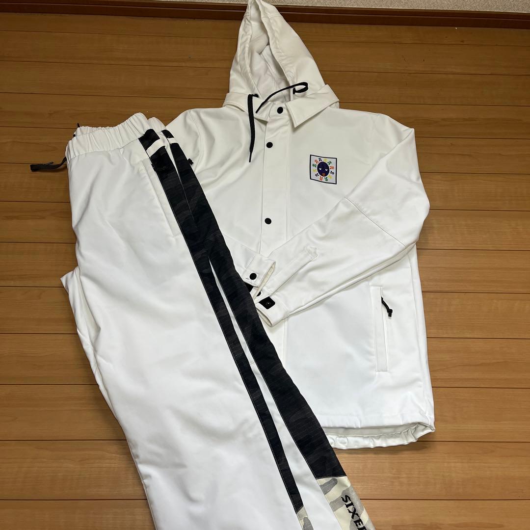 スノボウェア 686ホワイトジャケットとパンツセット