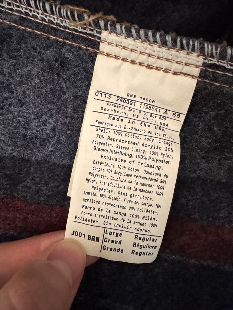 Carhartt デトロイトジャケットDmetso刺繍