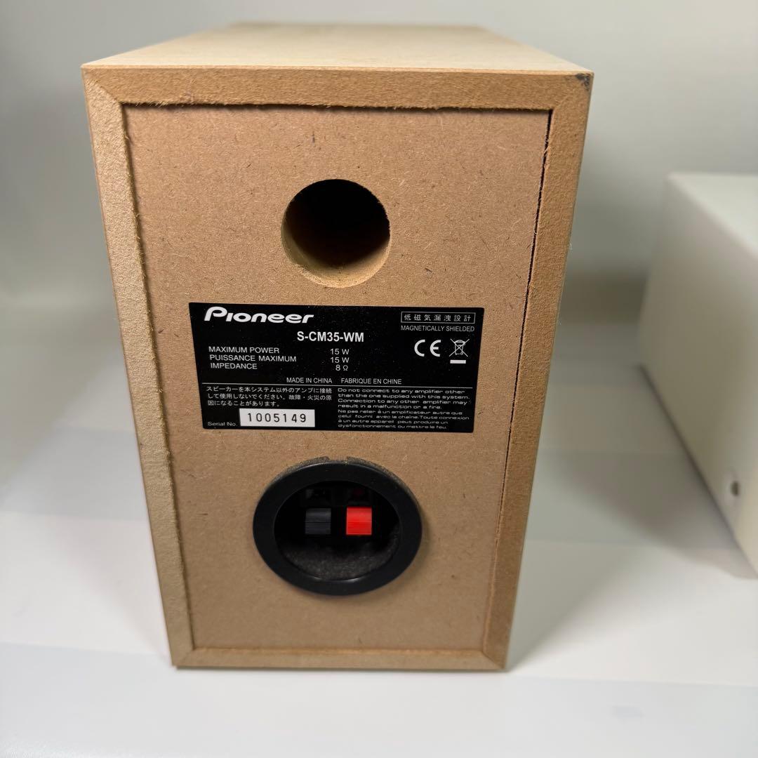 Pioneer X-CM35-W ミニコンポ　ブルートゥース接続　可能