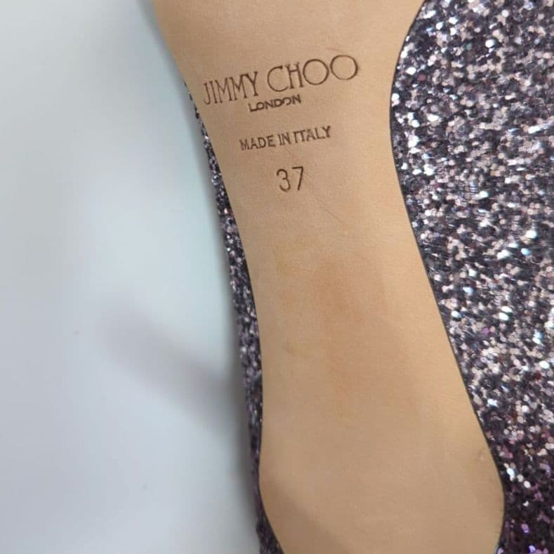 未使用級✨JIMMYCHOO シルバー ジミーチュウ グリッター ウェディング