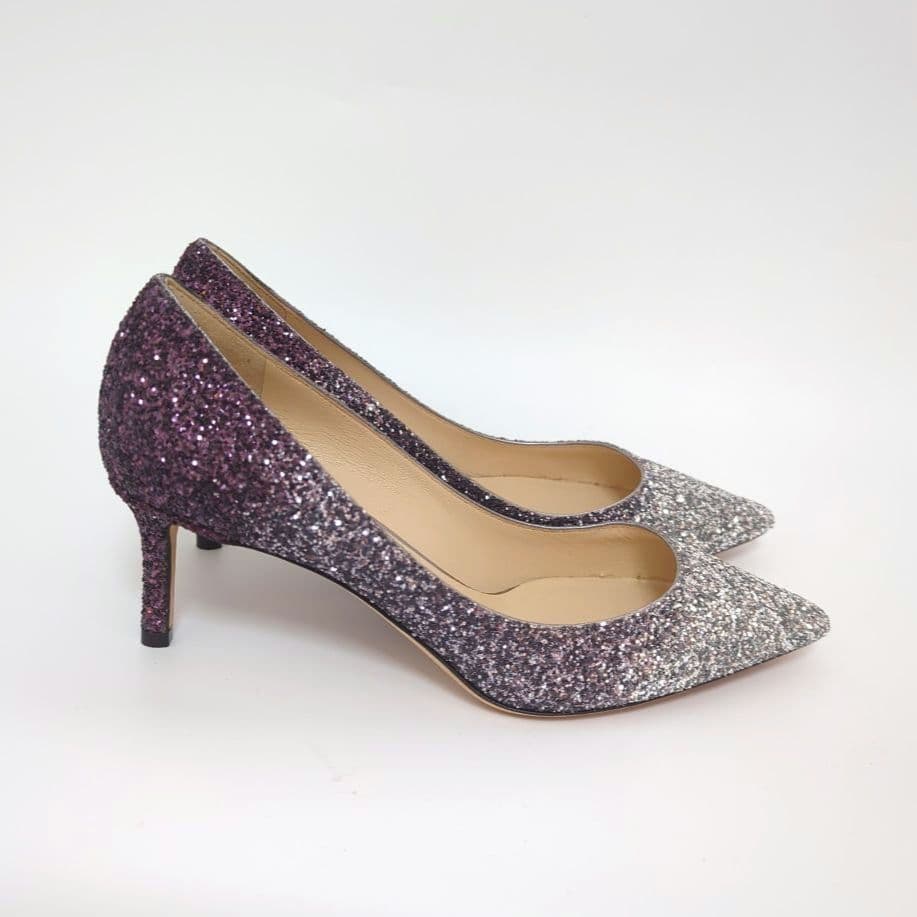 未使用級✨JIMMYCHOO シルバー ジミーチュウ グリッター ウェディング