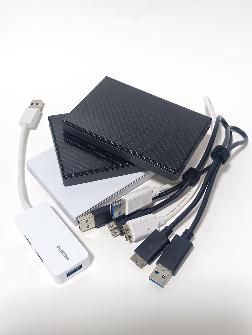 外付けHHD 2TB 3個セット USB 3.2（Gen 1）/3.0/2.0