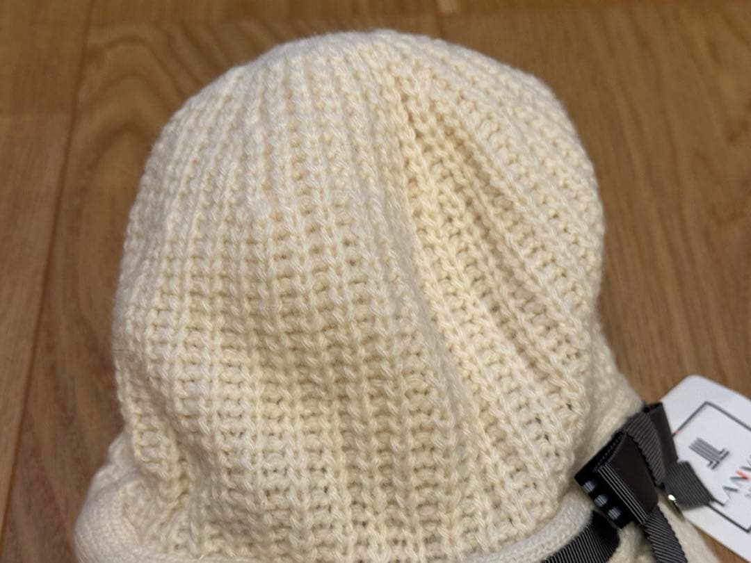 LANVIN SPORTニットキャップ ホワイト ゴルフ