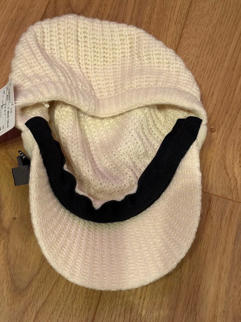 LANVIN SPORTニットキャップ ホワイト ゴルフ