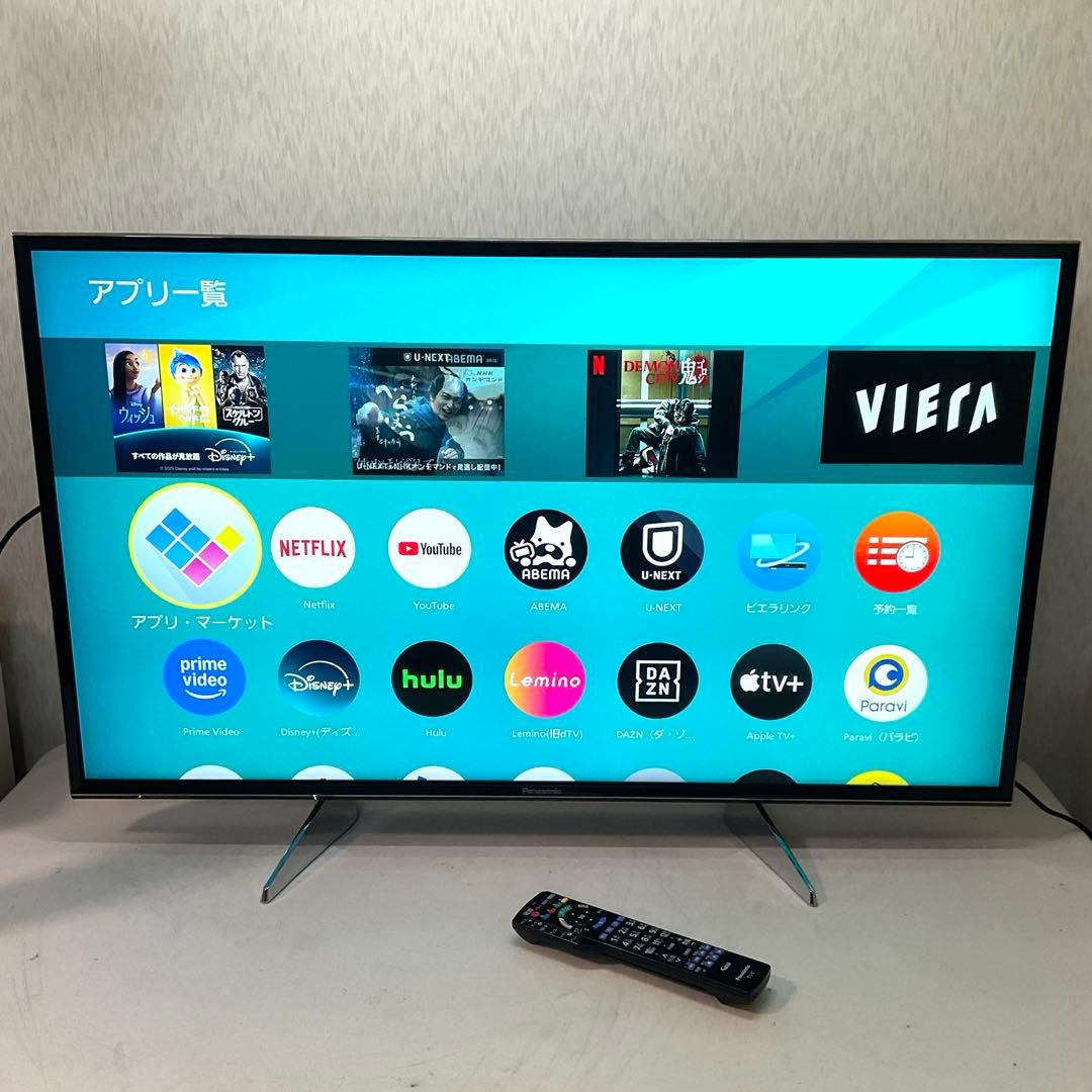 【ワダチ】美品4K 43型Panasonicスマートテレビ ネット動画対応