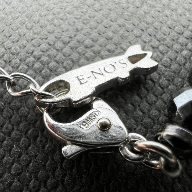 E-NO’s ブレスレット ヘマタイト ファング K18 WG