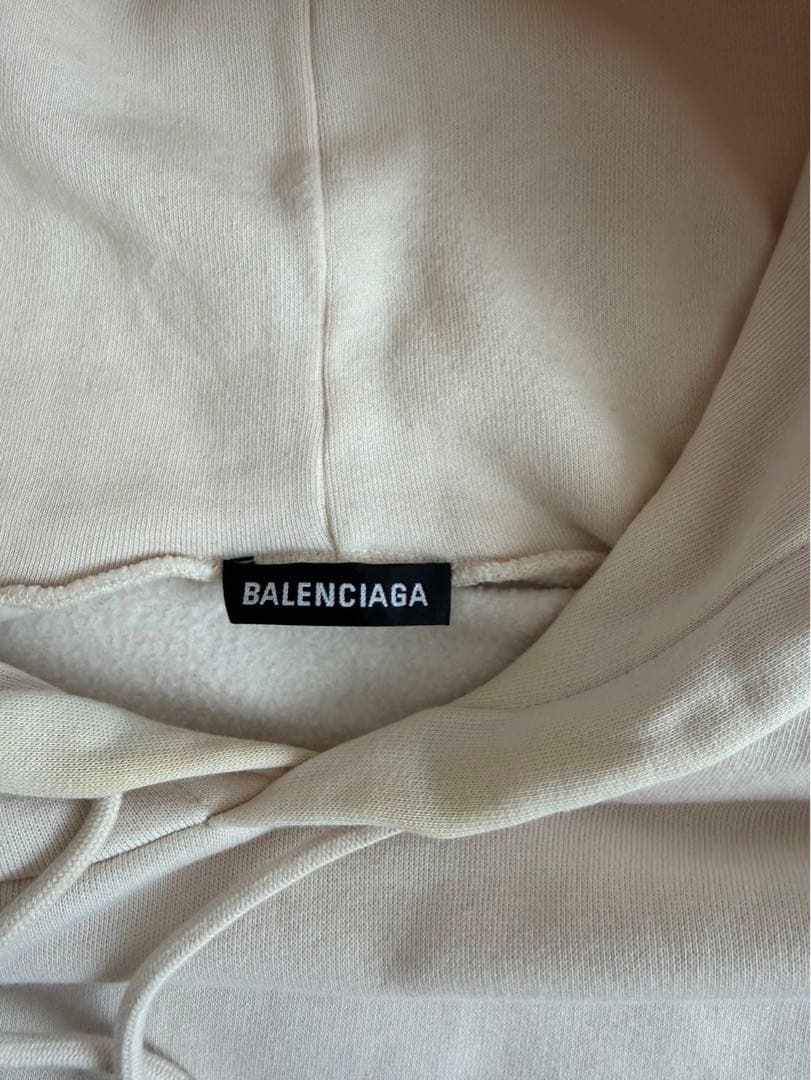 【最終値下げ】BALENCIAGA ホワイト パーカー