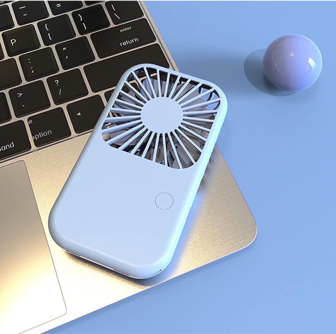 ハンディファン コンパクト　携帯扇風機 ハンディー 卓上 充電　通勤　推し活