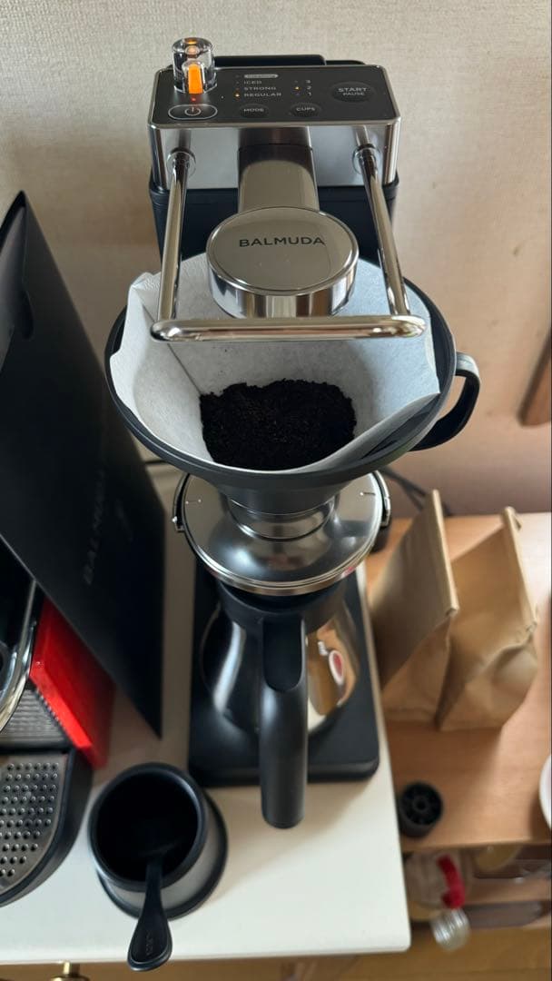 【美品】BALMUDA The Brew コーヒーメーカー 黒 ステンレス