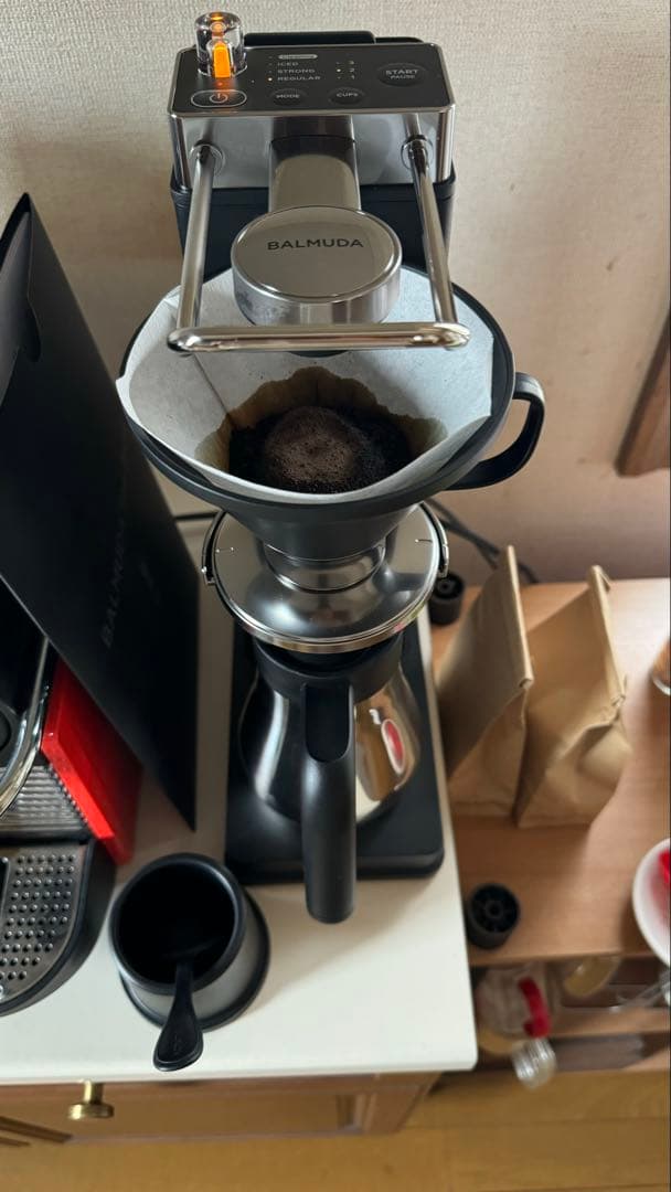 【美品】BALMUDA The Brew コーヒーメーカー 黒 ステンレス