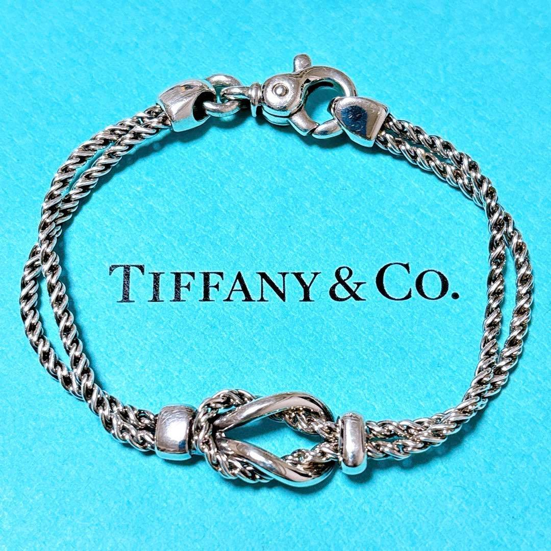 【美品】19.5cm ティファニー ダブルロープ ブレスレット シルバー925