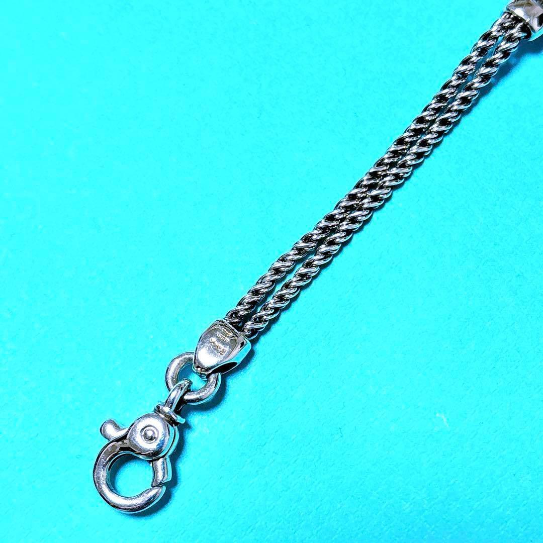 【美品】19.5cm ティファニー ダブルロープ ブレスレット シルバー925