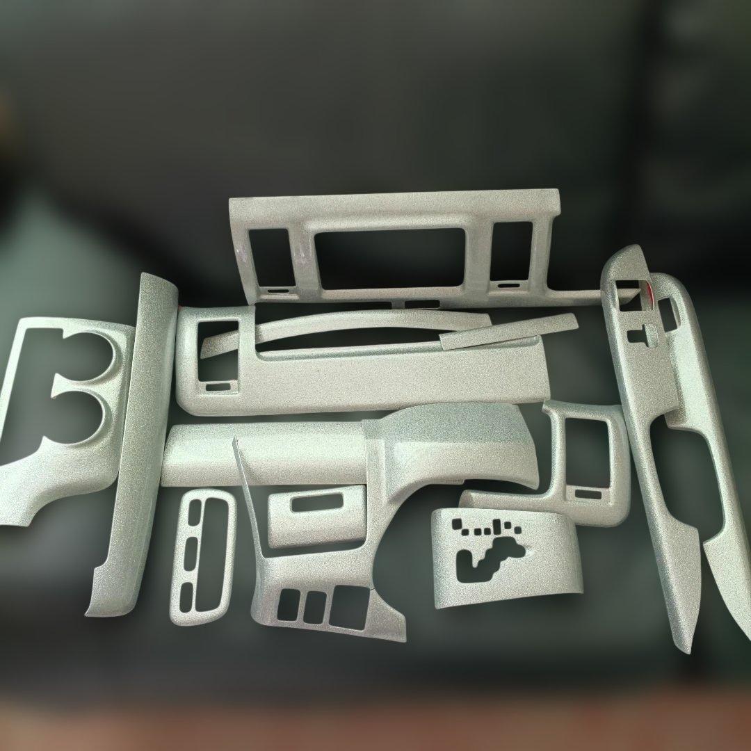 訳有 200系 ハイエース 1型 2型 3型 標準 インテリアパネル シルバー