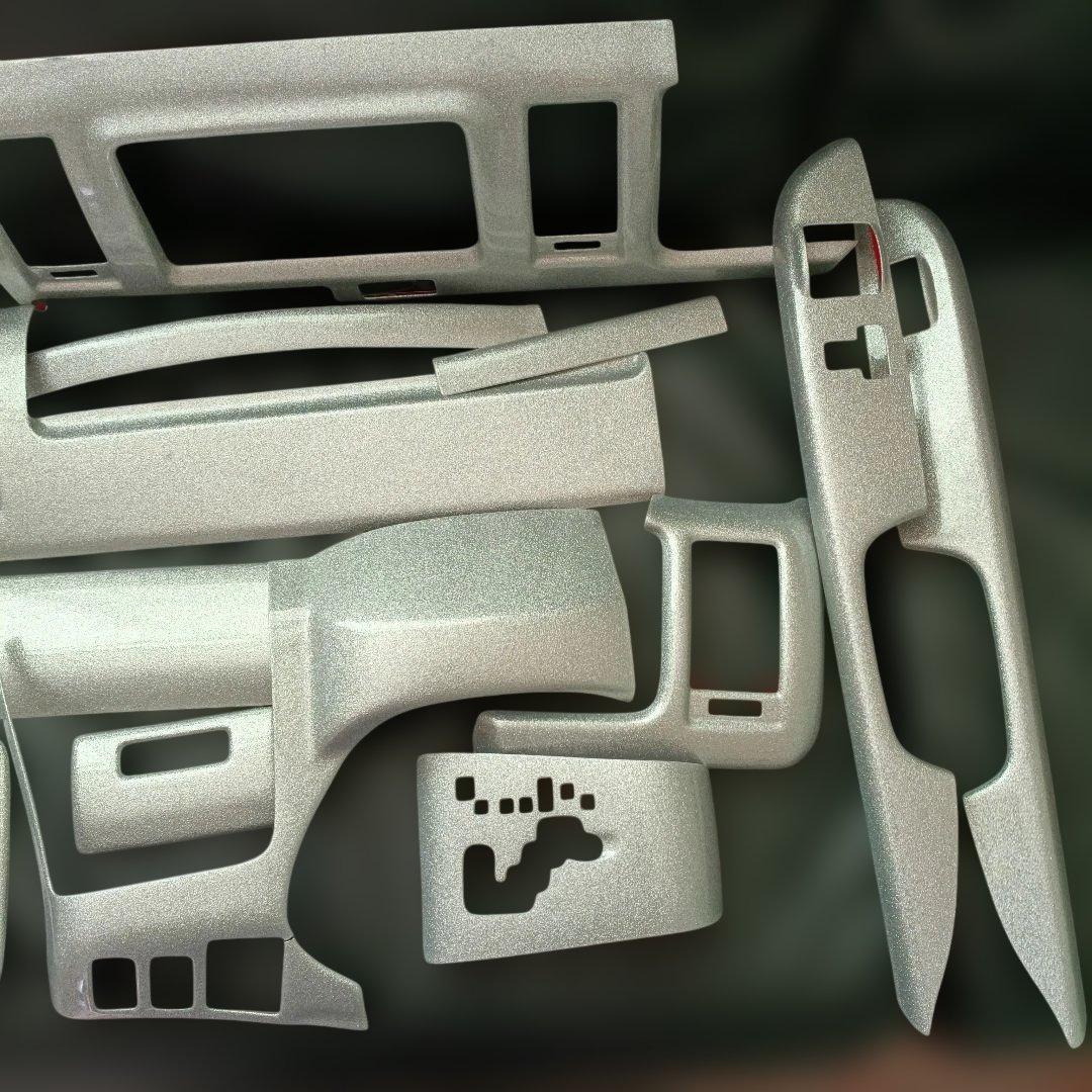 訳有 200系 ハイエース 1型 2型 3型 標準 インテリアパネル シルバー